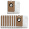 FUANA Lot de 10 sacs à poussière de rechange Ultenic - Filtration multicouche - Pour aspirateur robot TS1 - Matériau non tissé