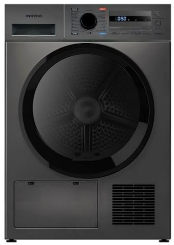 Secadora Bomba de Calor Infiniton SD-A85IB, 8 kg, 85 cm de Altura, 14 Programas, Función Antiarrugas, E, Cesto interior de acero galvanizado, Pórtico extra grande con 375mm (SD-A85IB || Inox)