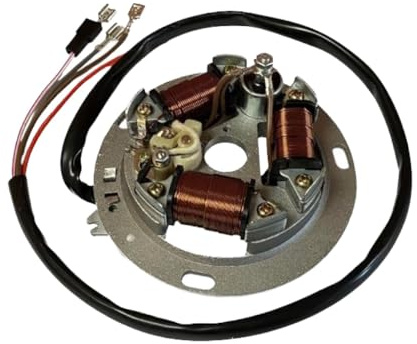 12V Lichtmaschine Stator Grundplatte Unterbrecher Zündung passend für Simson S50 S51 S70 SR50 KR51/2 Schwalbe – 110 mm Statorplatte komplett einbaufertig
