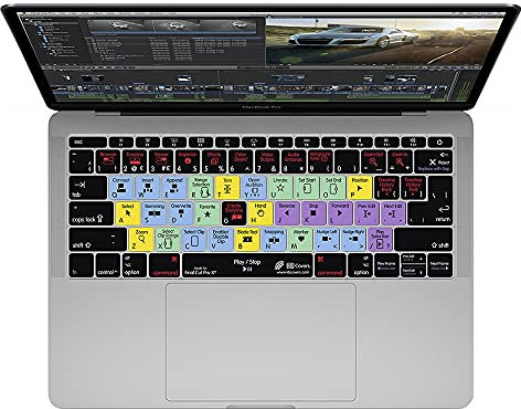 Final Cut Pro X QWERTY Tastaturabdeckung für MacBook Pro ohne Touchbar