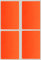 Etiketten Neon Rot 75 mm x 50 mm rechteckige Sticker – Größe 7,5 cm x 5 cm viereckige Aufkleber 60 Vorteilspack von Royal Green