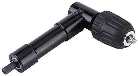 Angolo Retto Curva di Estensione Mandrino,90 Gradi Trapano Lega di alluminio Albero da 8mm Adattatore per trapano ad angolo retto per Trapano a Pistola Elettrico