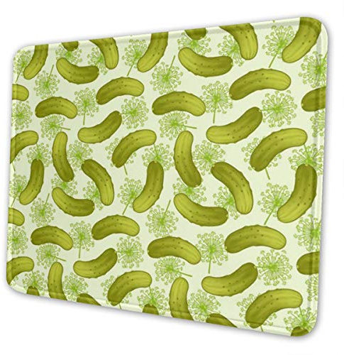 Tapis de souris Yayoi Kusama Gaming Tapis de souris avec bords cousus Base en caoutchouc antidérapant pour ordinateur portable, bureau et maison 10 x 12 inch Corniches d'aneth