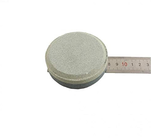 Round Double Sided Grit Tool Axe Sharpening Stone Pocket Bushcraft Dia 7.8cm