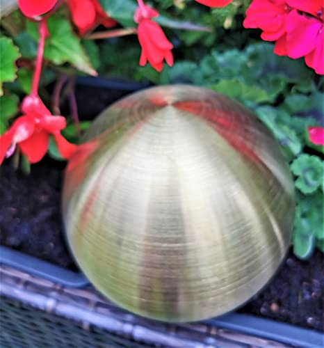 Edelstahl-Dekokugel goldfarben D:15cm