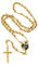 FindChic Kette für Damen Rosenkranz Kommunion Halskette Perlen Katholische Kreuz Anhänger Edelstahl Foto Halskette mit Gravur Gold