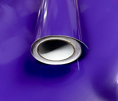 vgoltd Furniture Stickers Gloss Self Adhesive Vinyl Wrap Sticky Contact Paper Roll for Kitchen Countertop Cupboard Cabinets Wardrobe & Tabletops (Purple, 30W x 1000L cm)