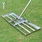SurmountWay Râteau de nivellement de pelouse, pour jardin, golf, en acier inoxydable (2,15 m, 25 x 72 cm)