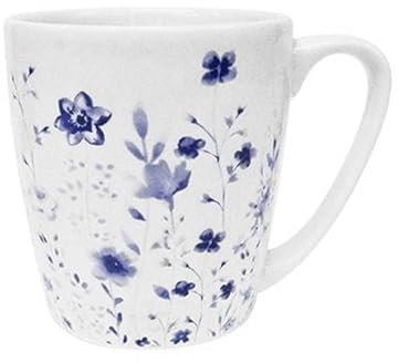 Churchill Queen's Aquarelle Cottage Garden Blue Acorn Mug