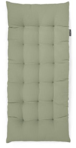 WOODFORKIDS Kissen für Kletterbogen ca.95x40cm ca. 10 cm hoch | Bodenkissen Kinder | Sitzkissen Kinderzimmer | 100 % natürliche Baumwolle OEKO-TEX-zertifiziert | Made in EU (Olivgrün, M (95x40cm))