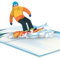 papercrush® Pop-Up Karte Snowboarder - Besonderer Gutschein für Snowboard Winterurlaub, Geldgeschenk für Snowboarden im Skiurlaub oder Snowboard Boots, 3D Winter Geburtstagskarte für Frauen und Männer