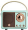 TORR Altavoz Bluetooth Retro HM11 Reproductor de MúSica Retro CláSico Sonido EstéReo PortáTil Mini Reproductor de MúSica de Viaje Azul
