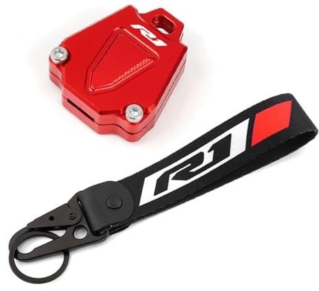 Schlüsselgehäuse Schlüsselanhänger Schlüsselanhänger für Yama-&ha R1 R6 R3 R7 YZF-R6 2015 yzf-r3 YZFR3 Motorrad CNC Schlüsseletui Abdeckung & Schlüsselanhänger YZFR1 ( Color : A17 , Size : One size )