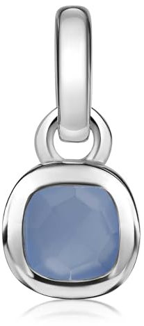 Materia Chalcedon Anhänger Silber 925 - Edelstein Schmuck für Damen KA-248-Chalcedon