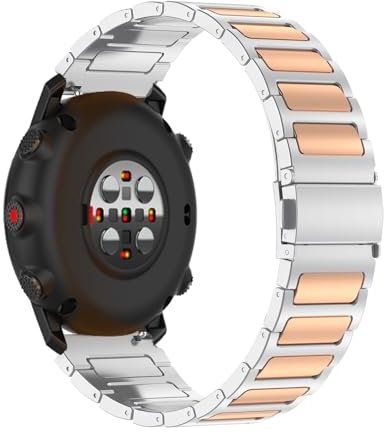 Edelstahl Armbänder für Polar Vantage V3 Armband, 22mm mit Verstellbares Metall Faltschließe Band für Herren Damen Klassisch Metall Ersatzarmband Kompatibel mit Polar Vantage V3 Uhrenarmband (A,22mm)
