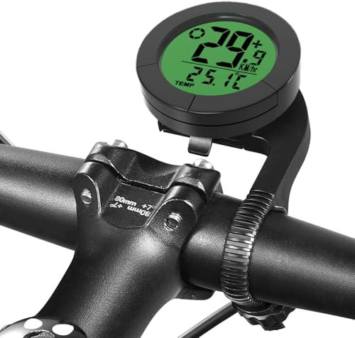 HONG TU SHENG Contachilometri Bici Senza Fili,Circular 23 Function Computer da Bicicletta,Tachimetro Bici per Distanza con retroilluminazione a LED,Computer Bici Misura della Temperatura Impermeabile