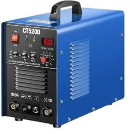 Taglierina al plasma, 50A/200A CT520D Taglierina Al Plasma Ad Aria 3in1 Combo IGBT Inverter TIG/MMA/Stick Multi Saldatore Acciaio Ferro alluminio Saldatrice,Taglio potente