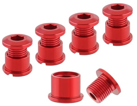 Boulons de Cyclisme - Boulons de Roue de chaîne, boulons de chaîne de vélo | Anneaux d'engrenage boulons Fixes | Accessoires de Conduite soigneusement polis pour Les Aventures en Plein