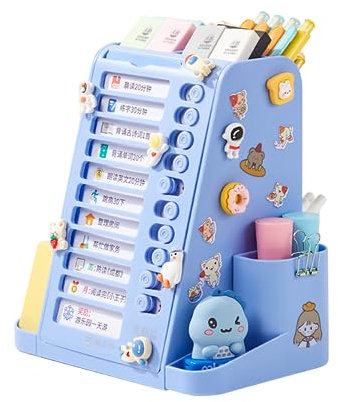 Aufgabendiagramm für Kinder, multifunktionaler Stifthalter, Schüler-Disziplin-Tafel mit großer Kapazität