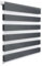 WOLTU Doppelrollo Klemmfix ohne Bohren Dunkelgrau B85 x H220 cm, Duo Rollo Zebrarollo Fensterrollo Klemmrollo Seitenzugrollo Easyfix lichtdurchlässig & verdunkelnd Rollos für Fenster und Tür