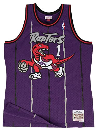 Mitchell & Ness Tracy McGrady #1 Toronto Raptors 1998-99 Swingman NBA Trikot Lila, L