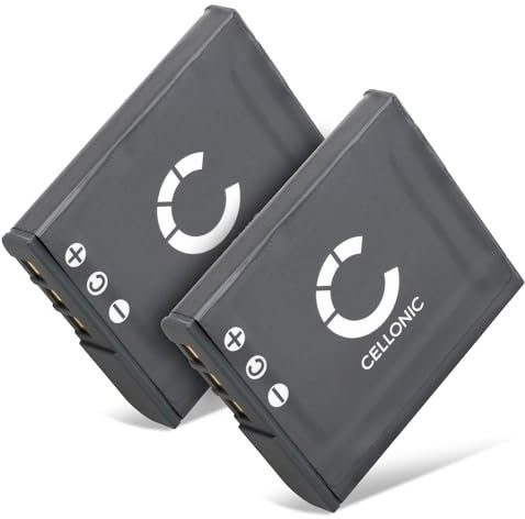 CELLONIC, Batterie pour Caméra, Compatible avec Sony NP-BG1, Cyber-Shot DSC-H3, DSC-HX30 (3.7V, 900mAh) 2 Pièces