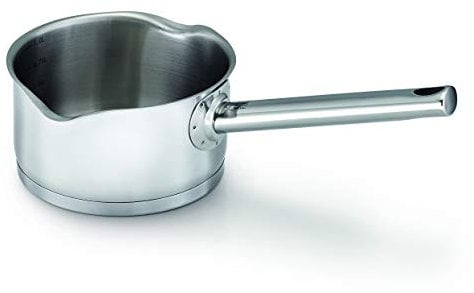 Kitchen Fun Mambo Cazo con 2 vertedores Acero inoxidable 14 cm
