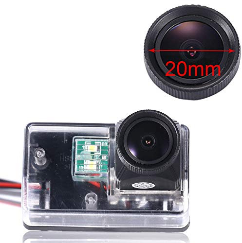 Kalakus 170° Nachtsicht Auto Rückfahrkamera HD CCD Kennzeichenbeleuchtung Kamera für Peugeot 206 207 306 307 308 406 407 5008 Partner Tepee