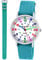 Pacific Time Kinder Armbanduhr Mädchen Jungen Lernuhr 2 Wechsel Textilarmband türkis hellblau analog Quarz 11120