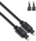 AAA PRODUCTS | Toslink optical cable - Optic cable for soundbar, Speaker, Amplifer, TV, Gaming Console, Sky and more - 3m optical audio cable - Optical Mini 3.5mm Adapter INCLUDED - 3M
