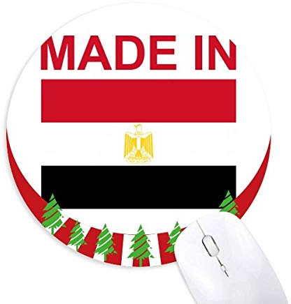 Made in Egypt Country Love Round Rubber Maus Pad Weihnachtsdekoration