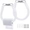 Uiopa Toilet Paper Holder 2pcs Cotton Rope Toilet Roll Holder Wall Mounted, Kitchen Paper Holder Bath Rack Nautical Bathroom Toilet Roll Stand Bath Towel rack for Decorative Home Accessories (White)