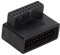 Adaptador de Extensión USB 3.0 19/20 Pines Macho de 90 Grados a Hembra, Conector de 90 Grados en ángulo hacia Arriba Y hacia Abajo para Placa Base(PH19B Integral)