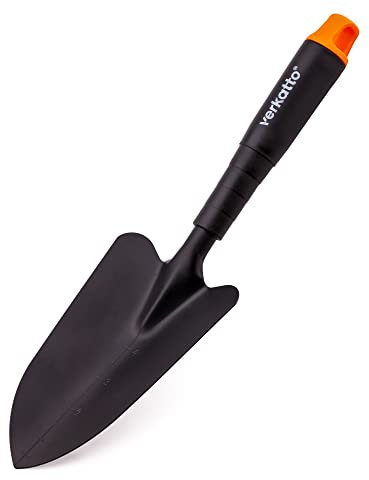 Mivos Cazzuola da Giardinaggio in Acciaio per Piantare e Trapiantare - Piccola Pala da Giardino Manuale per Fiori - Trapiantatore Universale per Giardino e Balcone – Larghezza 8 cm