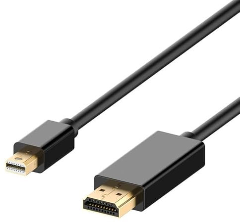 EXCALBUR Mini Displayport DP Thunderbolt to HDMI HD 4k Gold Cable (3 Metre)