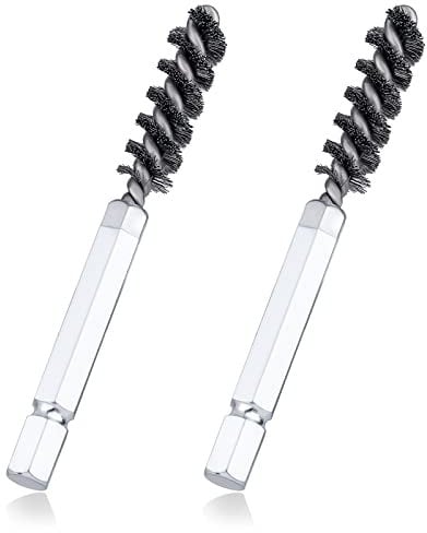 AIEX 2pcs Golf Clubs Head Hosel Brush, Golf Club Hosel Brush Stainless Steel Bore Brush Golf Club Wire Brush Cleaner Golf Club Brush Tool Electric Drill Wire Brush