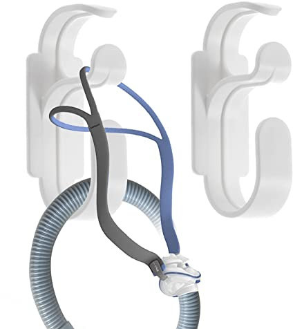 FATCAT CPAP-Schlauchhalter, CPAP-Schlauchhalter mit Anti-Rutsch-Funktion, Verhindert ein Verheddern der Leitungen, um Ihnen Einen Tiefen Schlaf zu Ermöglichen (2er-Pack)