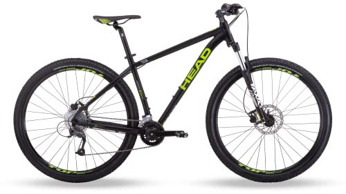 HEAD Granger Mountainbike, Schwarz matt/grün, 42 cm