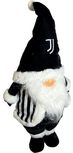 Juventus F.C | Weihnachtszwerg Möbel | 57 cm | Weiß/Schwarz | Offizielles Produkt