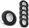 trendlights24 Decora Decken Einbaustrahler flach 35 mm 230V 5er Set - LED Spots je 5W Warmweiß 400lm austauschbar - Schwarz matt schwenkbar 68 mm