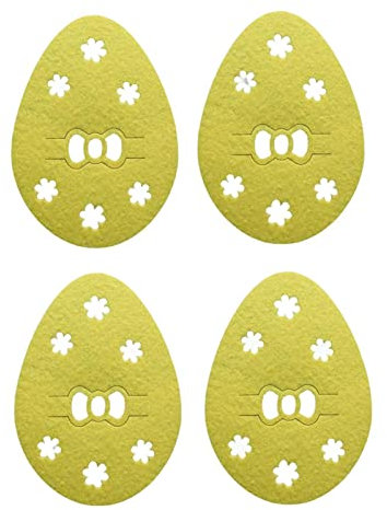 Easter Utensils Cutlery Holder - 4 Easter Egg Table Holder | Knives Forks Easter Tool Bag Cutlery Holder Bag Clutch Table Decoration Weiting