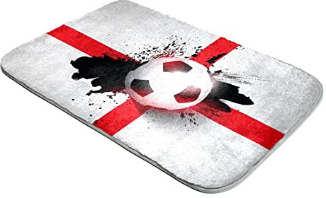 Shag Rug Ultra Soft Plush Rugs Faux Fur Rugs Football England Flag