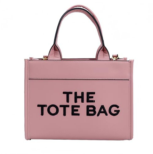 Eyecho The Tote Bag Tragetaschen für Damen Shoulder Bag Women Handbags Umhängetasche, mit Abnehmbarer Gurt für Arbeit Einkaufen Schule Reisen (Rosa)