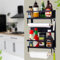 UDL HOME Especiero para la cocina-Organizador de especias-Especiero magnetico cocina- 5 Niveles Estante Cocina -Organizador Magnetico para Especias -Estante Lateral Nevera-Especiero