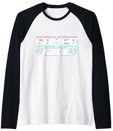 Gamer Girl Gaming Computer Konsole UwU Kawaii Raglan