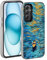 YUXING Cover per Samsung Galaxy A34 5G - Custodia Telefono Cellulare Sottile Antiurto Motivo Artistico Moda Protezione Bumper Slim Case (Starry Sky)