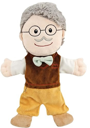 LOMTRATS Familien-Handpuppen für Kinder, inklusive Opa, Oma, Vater, Mutter, Tochter, Sohn, perfekt zum Geschichtenerzählen, Unterrichten, im Vorschulalter, als Geburtstagsgeschenk,1 Pcs