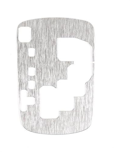 ZAPORA Innenaufkleber Aluminiumlegierung Auto Getriebe Shift Display Panel Dekoration Aufkleber Für Toyota Für Hilux 2015 2016 2017 2018 2019 2020