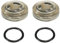 CGEAMDY 2 Stück Motorrad-Bremskupplungs-Hauptzylinder-Reservoir, Motorrad Bremsen Schauglas, Hauptbremszylinder-Reservoir-Dichtungssatz Autozubehör(18MM)