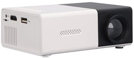 Mini Projecteur Portable, Vidéoprojecteur Pico LED Full HD 1080P avec Plusieurs Ports, Résolution 800 X 480, pour Enfants, Camping en Plein Air, Voyage (Prise UE 100‑240 V)